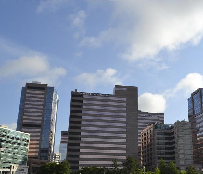 skyline of commercial buildings